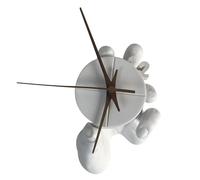 Générique Modern Wall Clock | Wall Clocks | Silent Resin Movement with Hand Shape Bracket for Home Workshop Living Room Cafe Kitchen