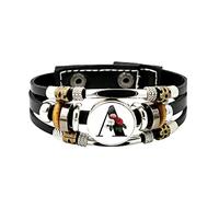 Générique Mom Messages Connected English jewelry for men and women versatile time weaving beaded craft gift bracelet wrist couple bracelet rings, 8x12x4cm, Metal, No Gemstone