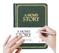 Générique Moms Story Journal Book, 250 Guided Questions Memory Keepsake, Meaningful Life Record for Family Connection, Thoughtful Prompt Pages with Elegant Layout, Sentimental Gift Idea Collection