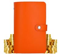 Générique Money Saving Filing Folder Easy Fun Dividers & Pockets Savings Binder for Payments Office Travel School Business and Household Expenses, Orange, Se référer au descriptif, Refer to