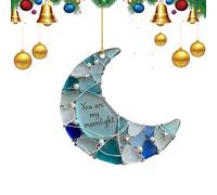 Générique Moon Ornament - Romantic Decoration Translucent and Lightweight | Elegant Ornament for Couple Family Birthday Party Home Interior Window Door Decoration