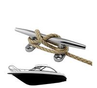 Générique Mooring Cleats, Marine Grade Stainless Steel Open Base for Mooring - for Canoeing, Wharf, Small Yacht | Kayak Canoe Fishing Boat Lake Pontoon