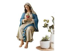Générique Mother Mary Statue | Holy Figurine Catholic Decoration | Blessed Virgin Mary Table Ornament | for Home Entrance Library Office Bedside Table Corner Study Living Room Bedroom Office