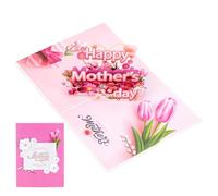 Générique Mother's Day Card - 3D Embossed Card Artistic Vertical Presentation on Paper - Wife Grandma Daughter Friend Birthday Celebration Event