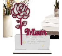 Générique Mother's Day Decorations, Wooden Floral Decoration for Home, Table Decoration, Floral Arrangement Roses for Living Room, Bedroom, Wedding, Home
