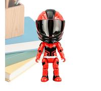 Générique Motorcycle Action Figure - Robot Convertible, Racing Motorcycle , SciFi Articulated Car, Transformable Cyber Racer Figure, Removable Shield, Bedroom Decor