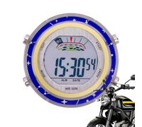 Générique Motorcycle Dial Clock - Waterproof Electronic Watch Display Aluminum Body Easy Installation | Decorative Light Handlebar Clock for Scooter Cycling Men Deba