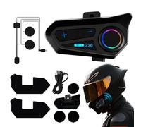 Générique Motorcycle Helmet with 2 Way Intercom - Version 5.4, Hi-Fi Noise Reduction, Clear Stereo Sound, IPX6 Waterproof Earphone with Hands-Free Controls for Motorcyclists