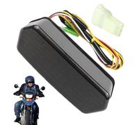 Générique Motorcycle License Brake Light, Motorcycle Tail Light, LED Brake Light and Turn Signal Light for Motorcycle | Brake Light with Warning for Left and Right