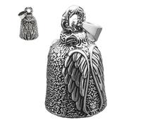Générique Motorcycle Lucky Bell, Retro Motorbike Bell, Good Luck Bell, Angel Wings Bell, Riding Luck Bell, Motorcycle Key Chain Bell, Bell For Motorbike, Bell For Riders, Motorbike Charm, Silver, Se