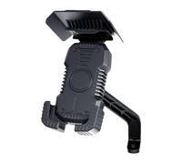 Générique Motorcycle Phone Holder - Adjustable Handlebar Clamp | Quick Attachment Hands Free with Guard, Durable Smartphone, GPS Navigation, Optimal Angle, Safe Driving, Travel, Travelling