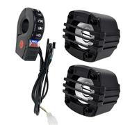 Générique Motorcycle Speakers - 12-80V Audio System | ABS Stereo Speaker HiFi Sound for Scooter, ATV, Clear Music, Outdoor Driving, High Perf Motorcycle Audio Kit