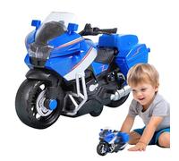 Générique Motorcycle Toy - Realistic Model with Lights and Sounds - Friction Realistic Bike for Boys Bedside Table Travel | Home Shelf Decoration
