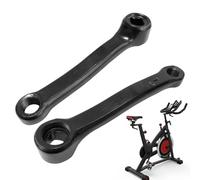 Générique Mountain Bike Crank, 2 Piece Crank with Chainring for | Replacement Part 127 mm for Trail City Road Cycling Long Distance Hiking