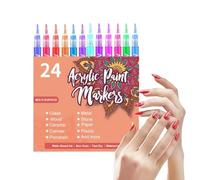 Générique Nail Markers | Quick Drying Waterproof Fine Tip, Liner Pen Kit and Paint Markers, for Home, Living Room, Christmas, Birthday, Women, Girls, Teenagers Drawing