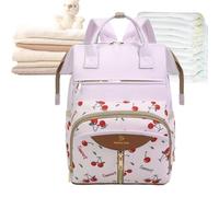 Générique Nappy Bag | Maternity Nappy Bag with Insulated Pockets - Backpack with Changing Mat, Unisex Father Mother Woman Man Boys Girls, purple, Se référer au descriptif, Refer to description
