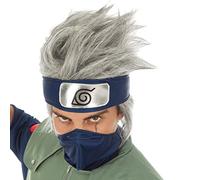 Generique - Naruto wig Kakashi hatake costume accessory gray