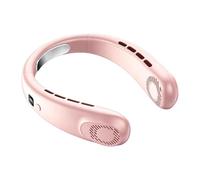 Générique Neck Fan 1200mAh 5 Speeds USB Rechargeable Silent | Cooling around the neck fan for daily commute, home, travel, vacation, outdoor activities, camping,