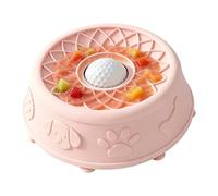 Générique Non Slip Dog Bowls with Rolling Ball | Slow Feeding Bowl With Ball Puppy Eating Lick Snack Food Water Anti-Boredom Feeding