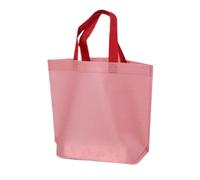 Générique Non Woven Bags - Reusable Tote Bags With Handles | Fabric Party Tote Bags | Gifts Tote - Reusable Nonwoven | Portable Woven Fabric Conference Bags, Pink, Se référer à la description