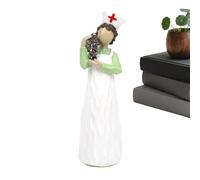 Générique Nurse Figurine, Collectable Resin Miniature Hand Painted | Nurse's Day Miniature Sculpture - Ideal for Friends Family Students Office Home Shelf
