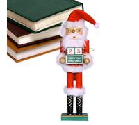 Générique Nutcracker Figurines, 38 cm Father Wooden Model - Traditional Decoration Nutcracker with Countdown Calendar | for Fireplace Birthday Party Table Shelves Adults