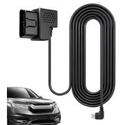 Générique OBD Power Cable | 12 V/24 V 5 V Plug and Play Converter with Socket - USB Adapter Cable, Ideal for Travelling, Night Parking, Long Road and Driving