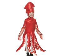 Générique Octopus Costume For - Animal Role Play Outfit | Comfortable Polyester Fabric Halloween Costume | Octopus Costume For School Party, 3 To