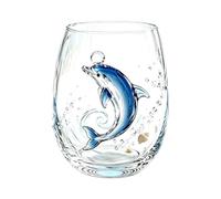 Générique Octopus Wine Glass Artistic Glass Transparent 42 cl | sea animals bar glass For Ice Water Milk Coffee Hanging Rack Themed Home And Office