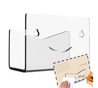 Générique Office Mail Holder - Acrylic Letter Organizer, Wall Mounted Letter Holder Organizer | for Home Office Apartment Dorm Dining Room Living Room