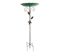 Générique Outdoor Bird Bath - 76 cm Height, Decorative Water Dispenser, Bird Bowl with Stake, for Garden, Park, Lawn, Outdoor Green Space