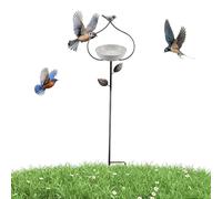 Générique Outdoor Bird Bath, Garden Feeder with Stake, Waterer and Bird Bath Outdoor - for Nature Lovers Women Grandma Patio Yard Lawn Plot