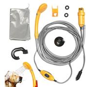Générique Outdoor Shower 12 Volt Electric Portable Multifunctional | Portable Outdoor Car Wash Kit for Adventure, Motorhome, Motorcycle, Car, Hiking, Beach, Bath, Pets and Road
