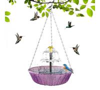 Générique Outdoor Solar Bird Bath, Garden Decoration - Hummingbird Bath, for Balcony, Terrace, Courtyard, Park, Gardener, Private