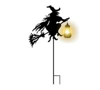 Générique Outdoor Solar Light, Halloween Decoration Witch Shape | LED Light Stakes | for Farm Balcony, Lawn, Path, Garden, Backyard, Courtyard, Porch, Flowerbed, Patio