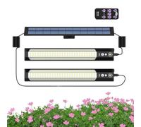 Générique Outdoor Solar Wall Light, Smart Sensor Solar Wall Light 3 with Remote Control, Adjustable Hanging Wall Light - for Pathway Fence Patio Porch Garden Yard