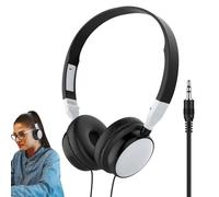 Générique Over-Ear Headphones Wired Headset for Computer | Wired Over-Ear Foldable Noise Cancelling Headphones for Tablets Mobile Phones