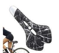 Générique Padded Bike Seat Cushion - Replacement Print | Shock Absorbing Gel Cover, Comfortable Hollow Structure for Road Mountain Bike Accessories