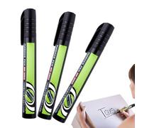 Générique Paint Markers, 3 Quick Dry Oil Based Markers - Paint Marker Set - For Wood, Metal, Canvas, Ceramics, Fabric, Rock, Tyre, Drawing and