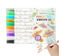 Générique Paint Pens | 10 Pieces Paint Markers for Wood | Quick Drying Permanent Art Supplies - Versatile Use on Ceramic Canvas Mug Rock