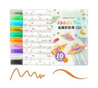 Générique Paint Pens - Set of 10 Canvas Markers - Oil Based Art Supplies Quick Drying Waterproof Craft Pen - Versatile Use on Ceramic Canvas Mug Rock Painting