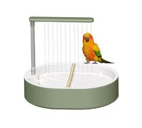 Générique Parakeet Bath Equipment - Automatic Sinking Bath with 26 Holes | Electric Cockatiel Shower Bath - for Parakeets, Parakeets, Parakeets, Lovebirds, Small Parrots