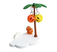 Générique Parakeet Perch with Bell | Early Learning Toy with Chew Bells - Bird Cage Perch for Budgies, Lovebirds, Canaries, Conures, Small and Medium Birds