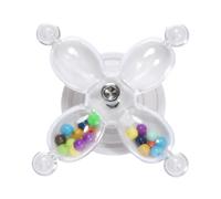 Générique Parrot Rotating Toy, Interactive Rotating Parrot Toy Distraction Chew Activity for Conures Parakeet Gabon Grey Cockatoo and Aras