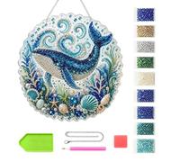 Générique Pearl Art DIY Round Door Panel with Chain