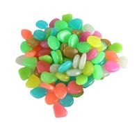 Générique Pebbles for 100 Multicoloured Natural Stones Luminous Stones for Indoor Pots, Aquarium Water Vase Planter Indoor Outdoor Garden and Decoration