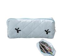 Générique Pencil Bag for Students, Bow Tie Zipper Pen Pouch, 20.5 x 6.5 x 8.5 cm Large Capacity Stationery Storage Case, Bag Middle School Pencil Holder for Ruler, Eraser, Marker, Travel,
