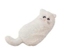 Générique Pencil Case - 26.7 x 14 x 4.5 cm, Large Capacity, Cute Cat Plush Organizer | Cat Plush Stationery Bag for Classroom, Office and College Travel, White., Se référer au descriptif, Refer to