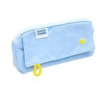 Générique Pencil Case | Reusable Pencil Holder with Waterproof Zipper, Large Capacity Pouch for Art Travel Classroom Women University School, Blue, Se référer au descriptif, Refer to description