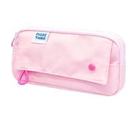 Générique Pencil Pouch, Waterproof Zipper Reusable Organizer, Large School Pencil Case | For Makeup Travel Classroom Women University, Pink, Se référer au descriptif, Refer to description